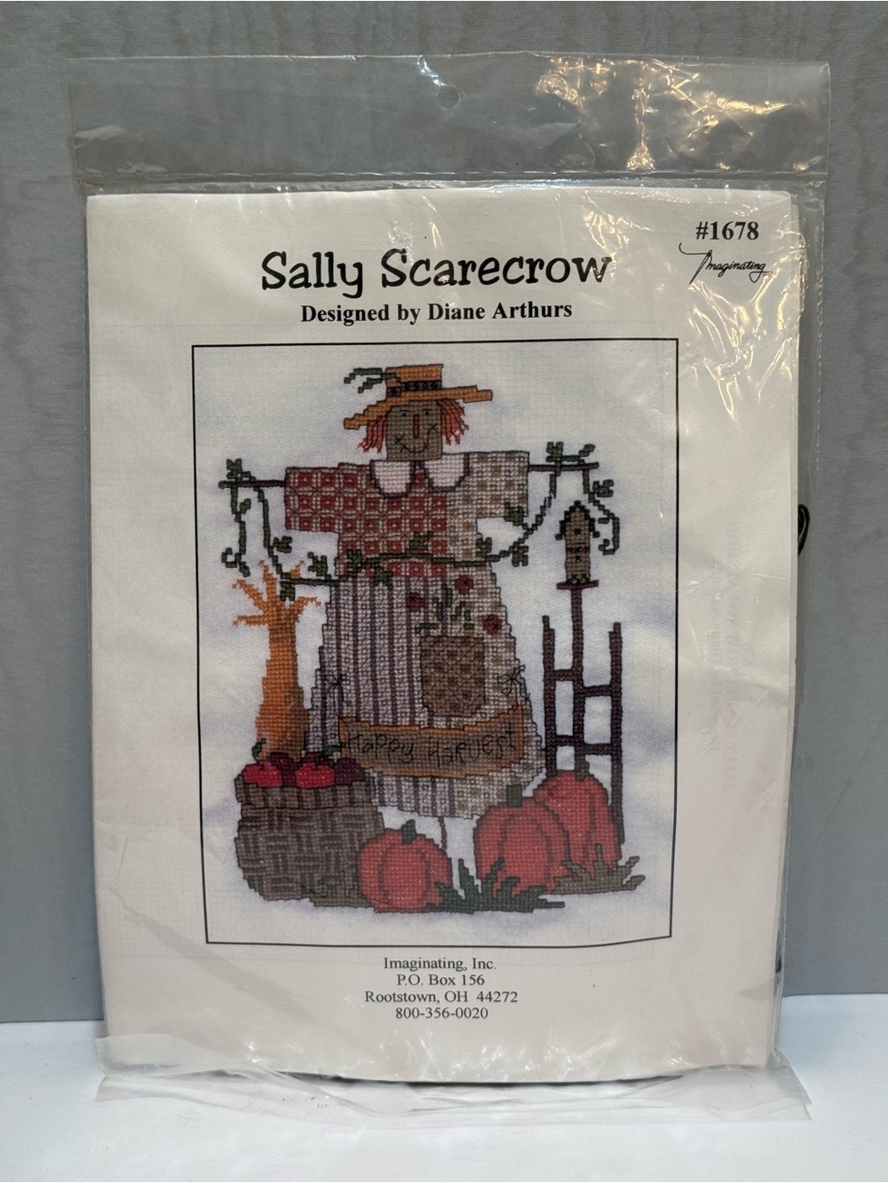 IMAGINATING Sally Scarecrow Counted Cross Stitch Kit Diane Arthurs Fall NIP